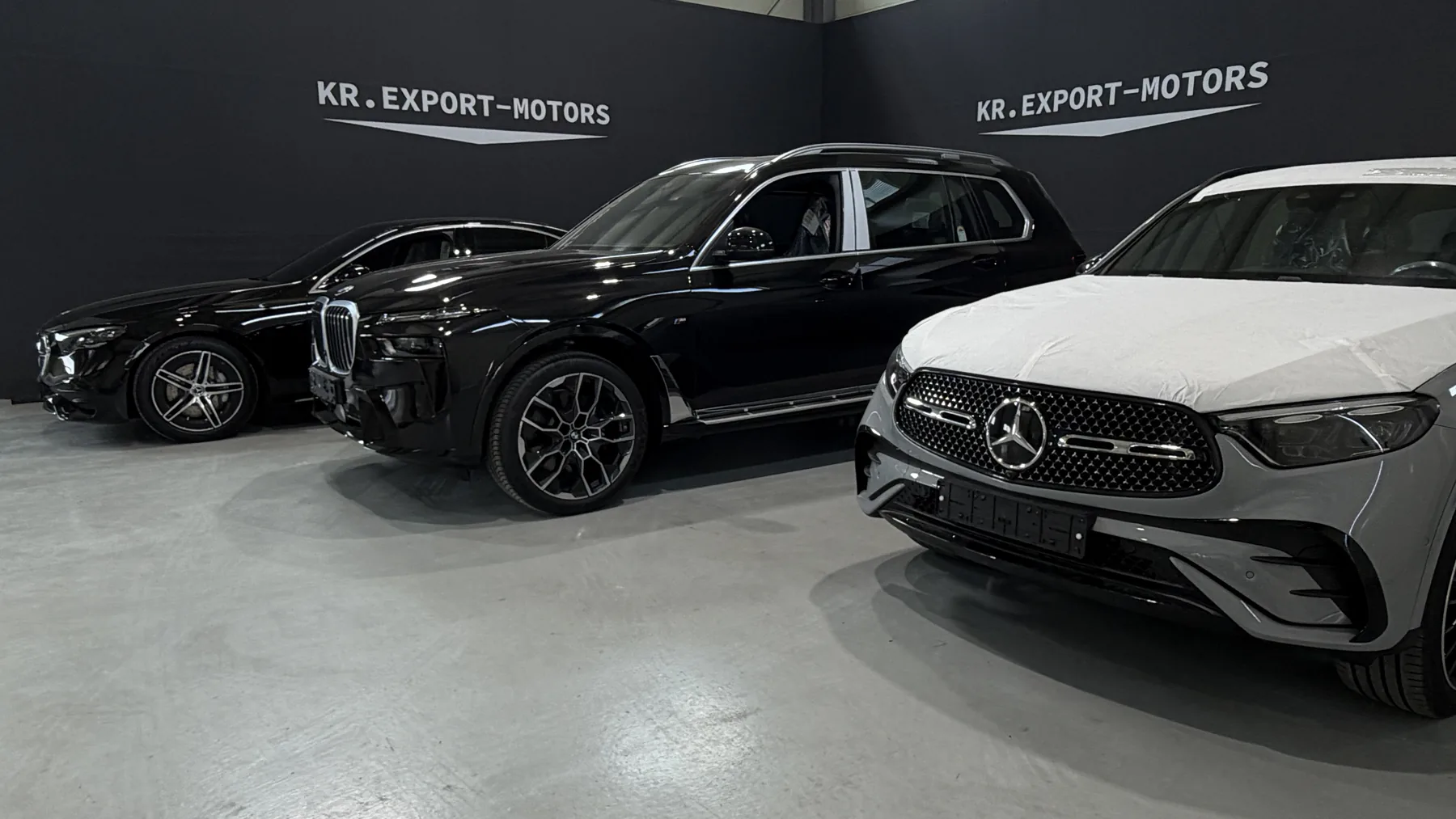 Параллельный импорт авто из Кореи: BMW X7 и Mercedes на складе KR Export Motors
